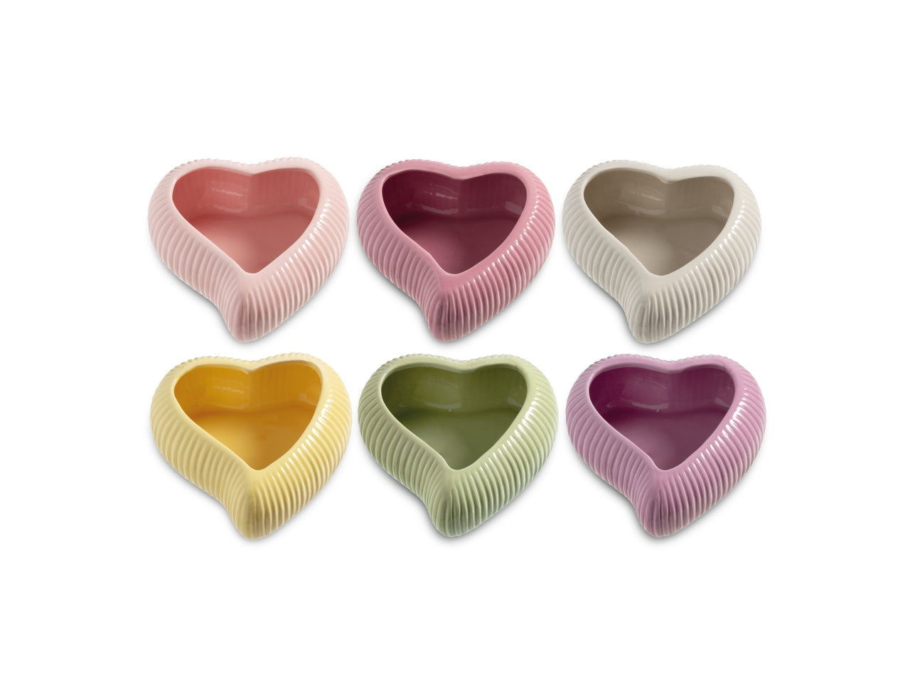 Eros ciotola 16,4x16,4xh.6,9cm in 6 colori assortiti