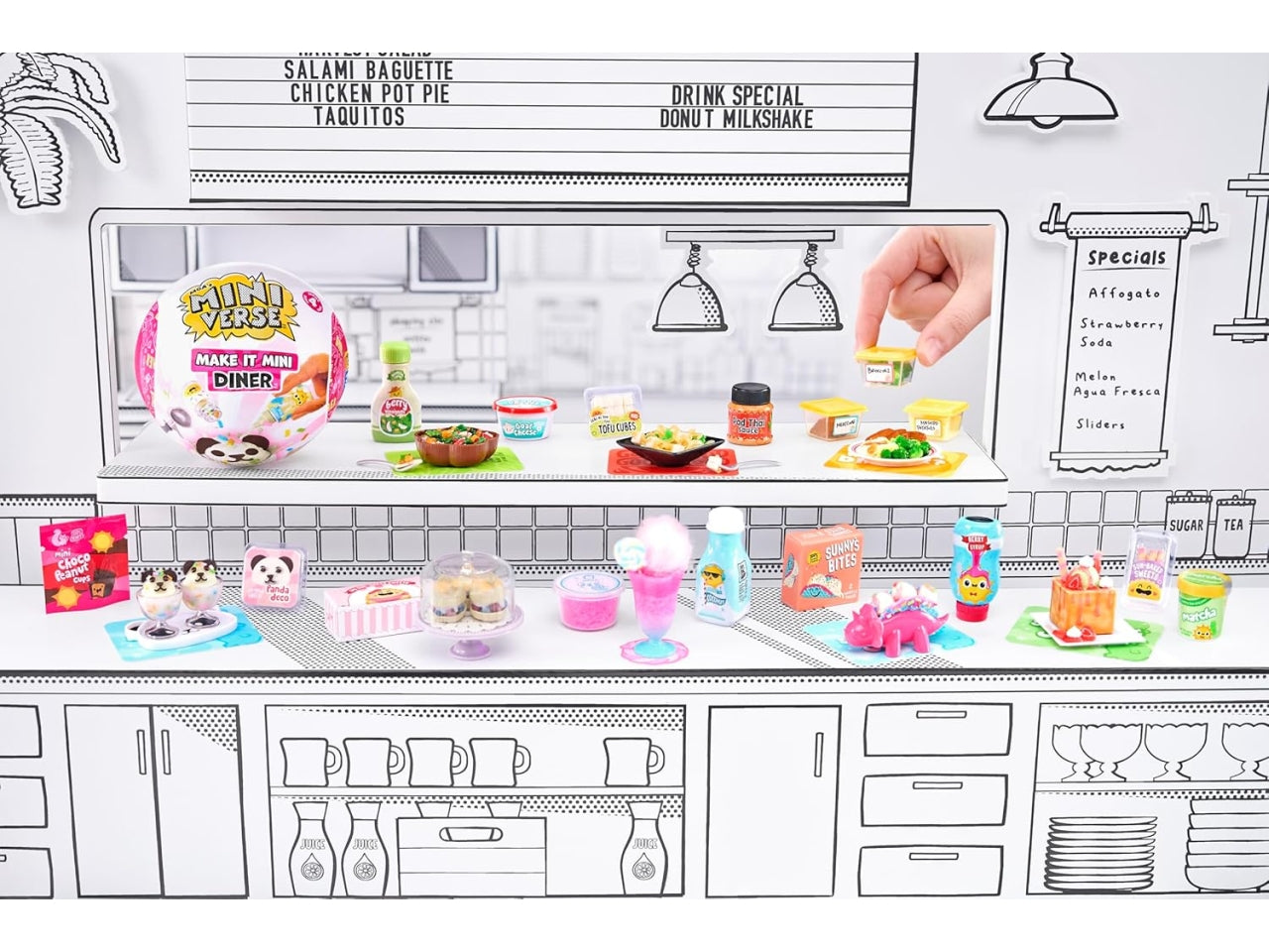 Mga's miniverse- make it mini foods: diner in series 4wave $