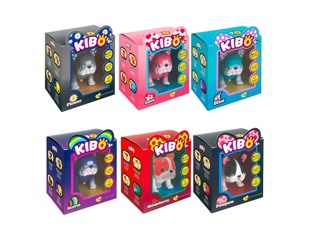 Kibo mini bulldog francese interattivo con oltre 40 suoni touchâactivati e 20 canzoni