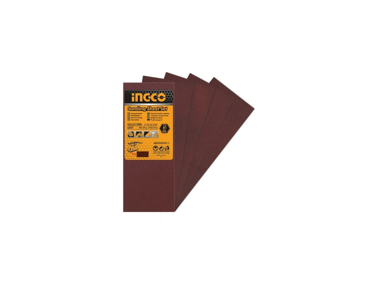 Set 5 fogli carta abrasiva per fs35028
