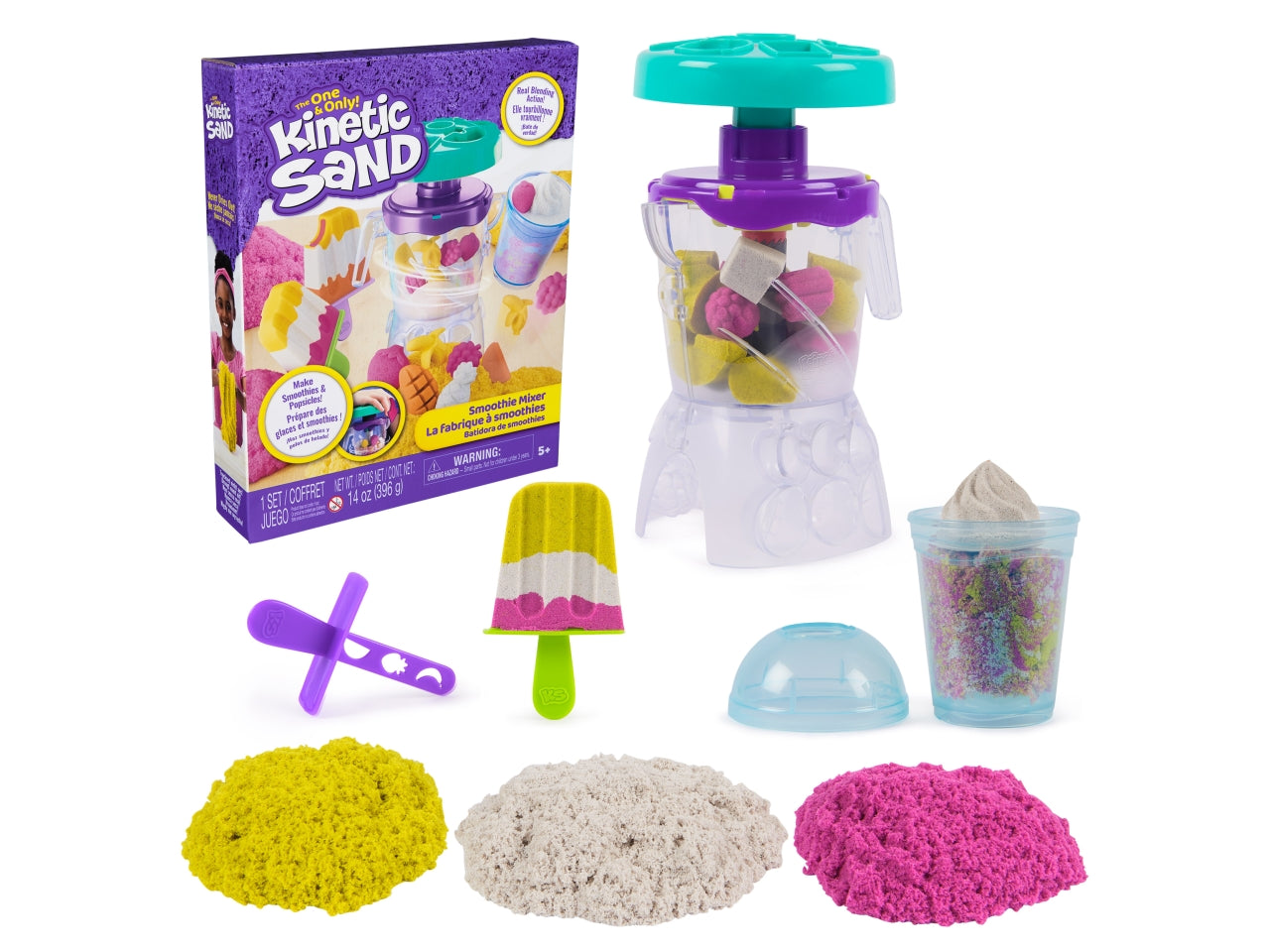 Kinetic Sand smoothie mixer