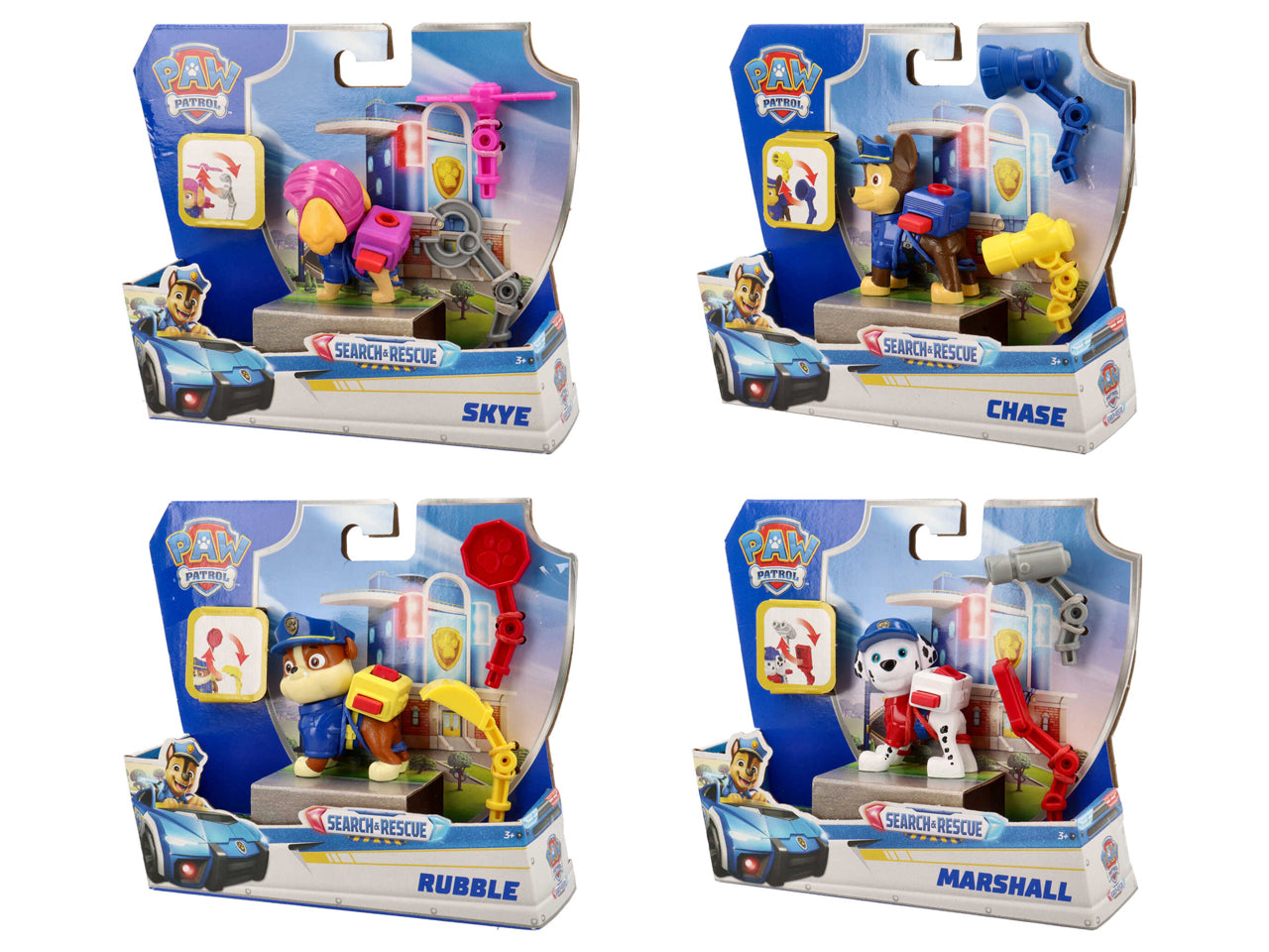 Paw Patrol action pup tematizzati search rescue