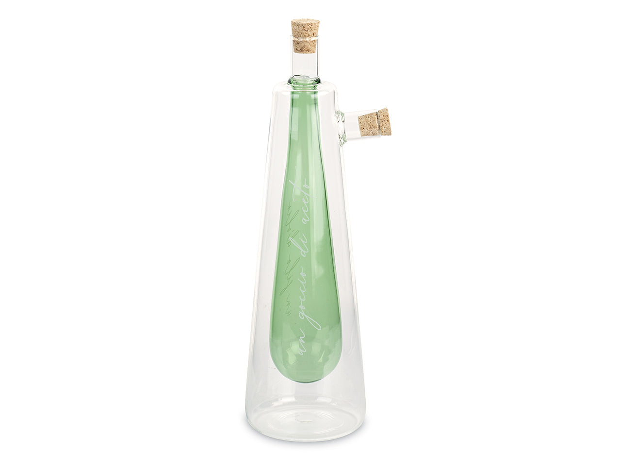 Oliera/acetiera 2 in 1 verde con scatola h.260cm