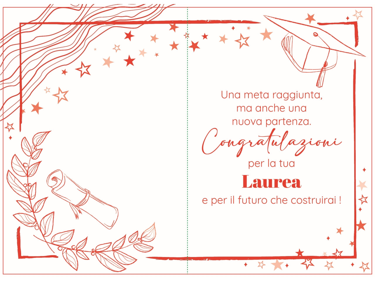 Biglietto tanti auguri laurea