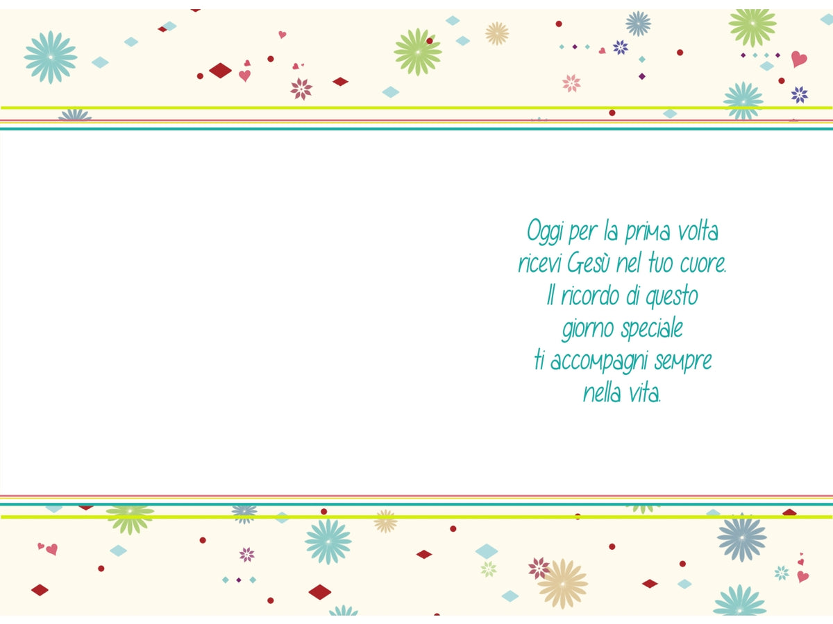 Biglietto Prima Comunione femmina