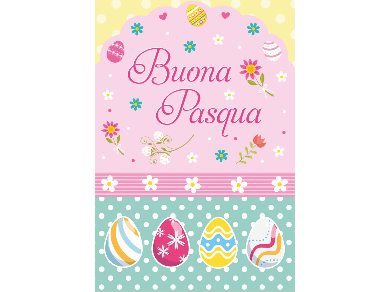 Biglietto buona Pasqua laica