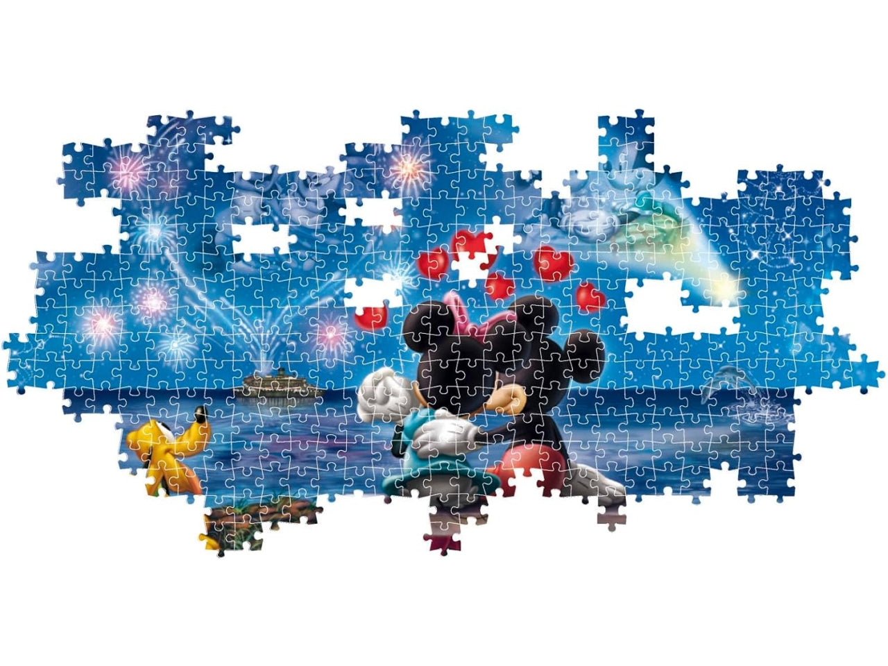 Puzzle 1000 Panorama Mickey&Minnie Compact
