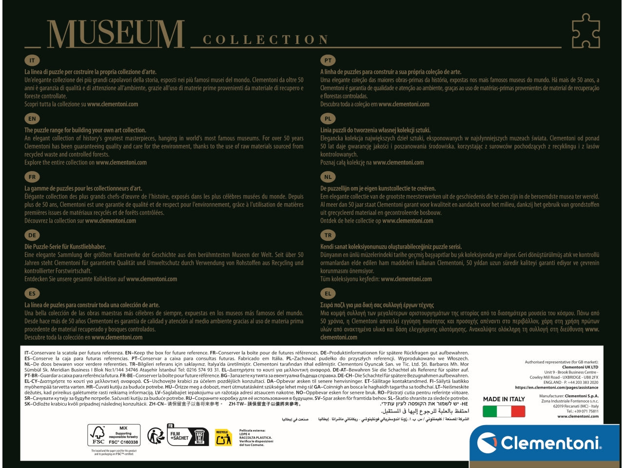 Puzzle 1000 Museum Vaticani - The Creation