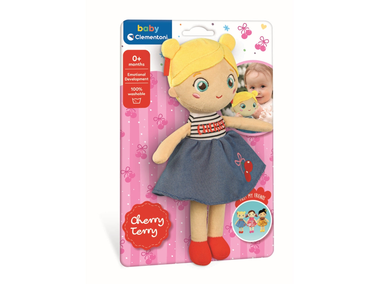 Baby Clementon Plush Soft Doll Cherry Terry