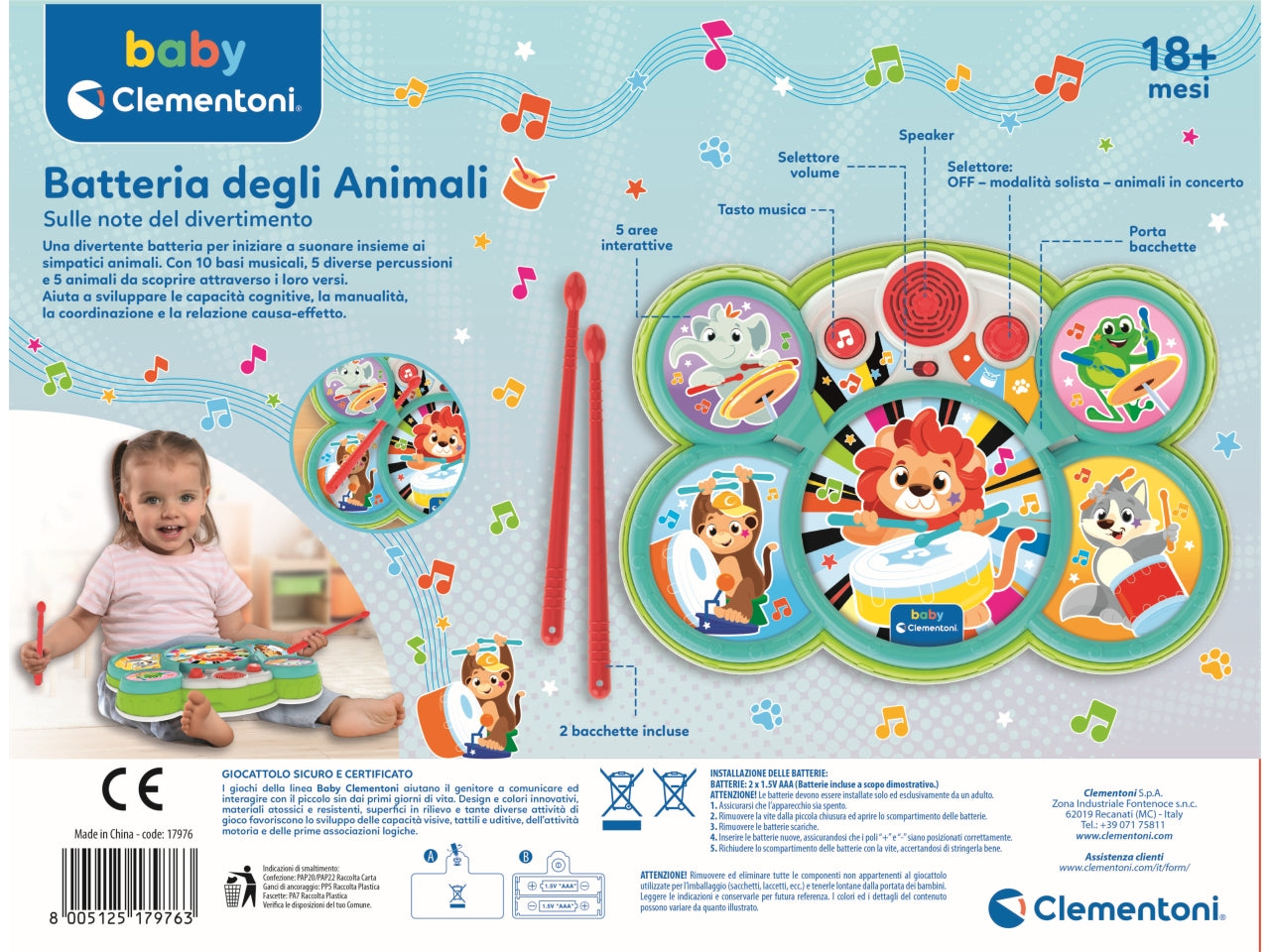 Baby Clementon Musicalibatteria It