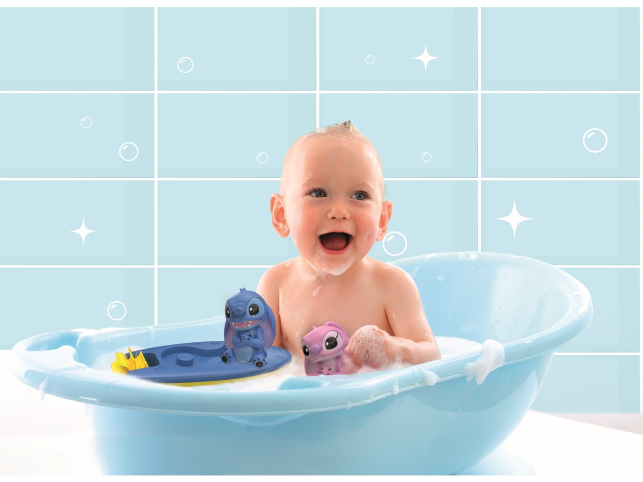 Baby Clementoni Disney Th Surf Set Stitch E Angel
