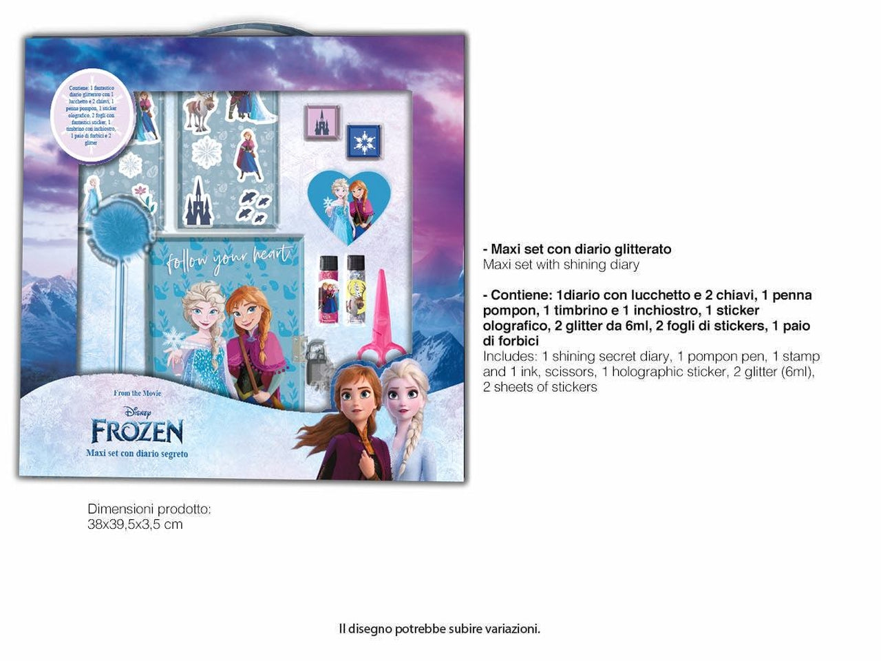 Frozen Maxi set con diario