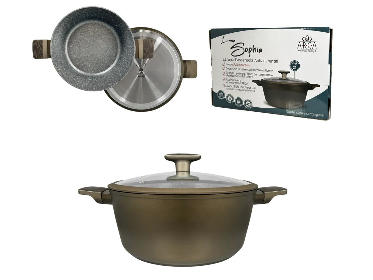 Sophia casseruola per induzione con operchio 24cm