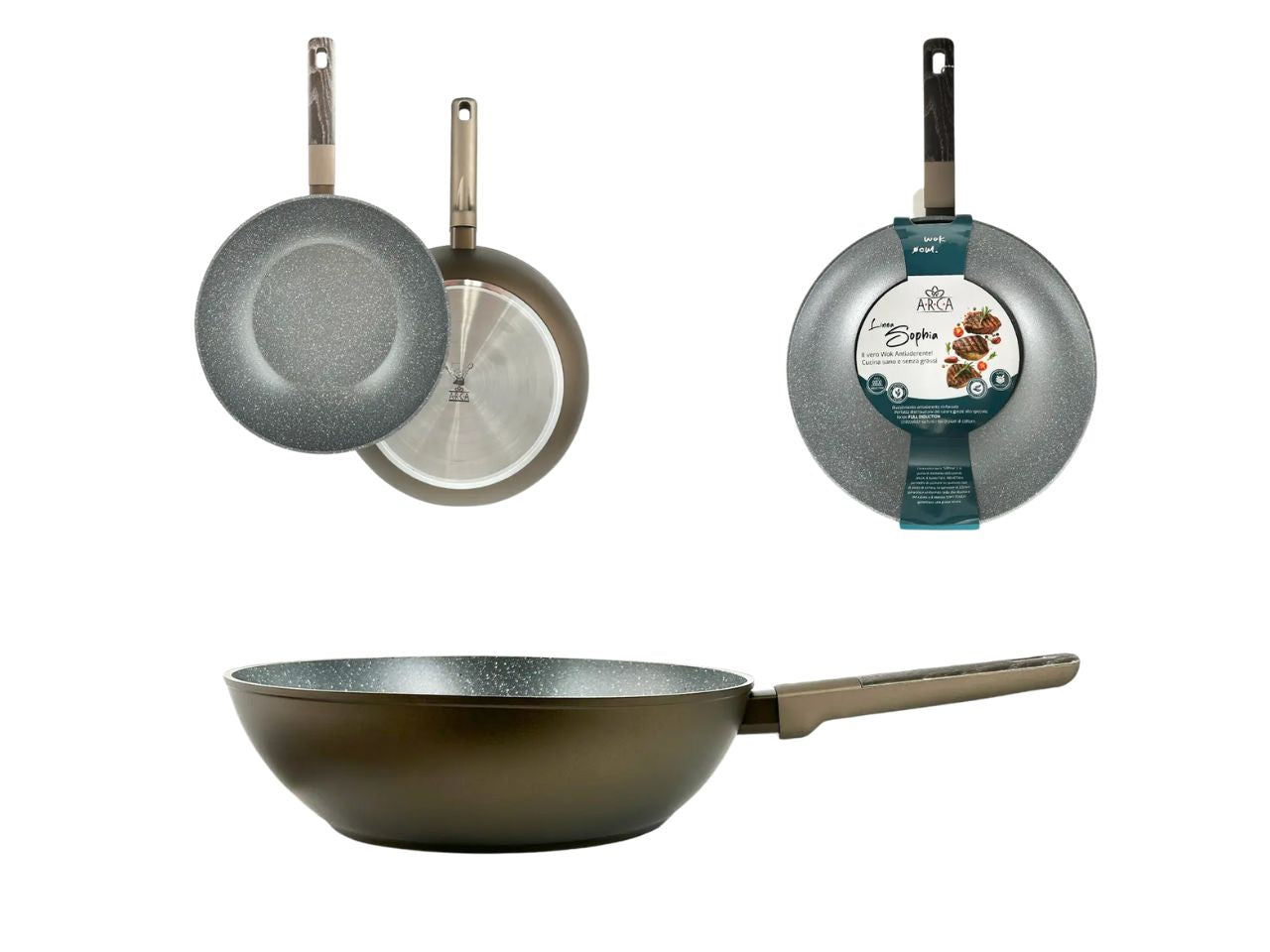 Sophia wok per induzione 28cm