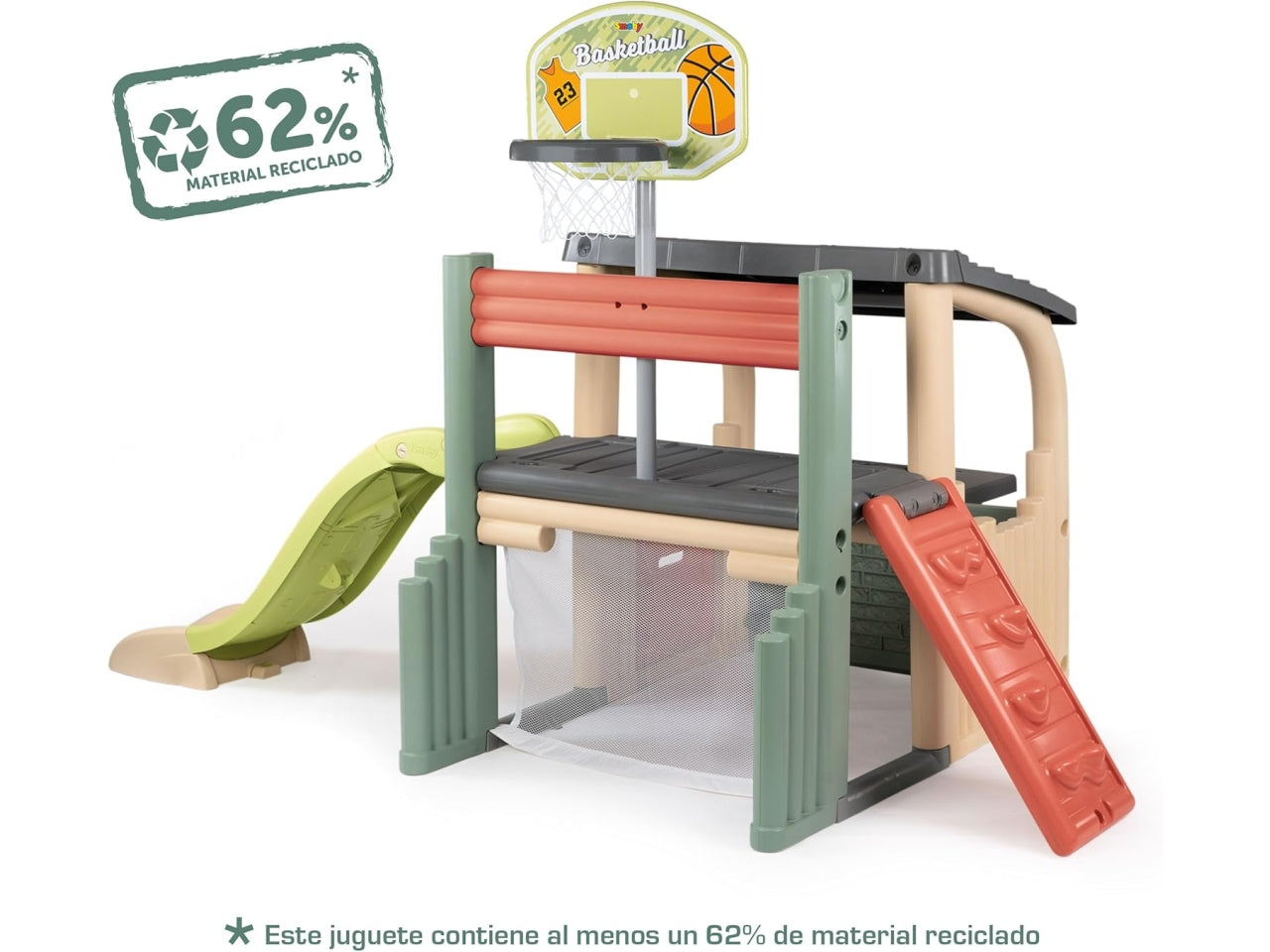 Multiplay s. life fun casa con centro di arrampicata e basket