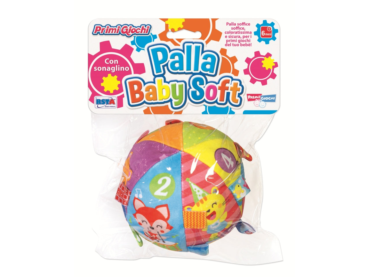 Palla baby soft 13cm primigiochi sonora