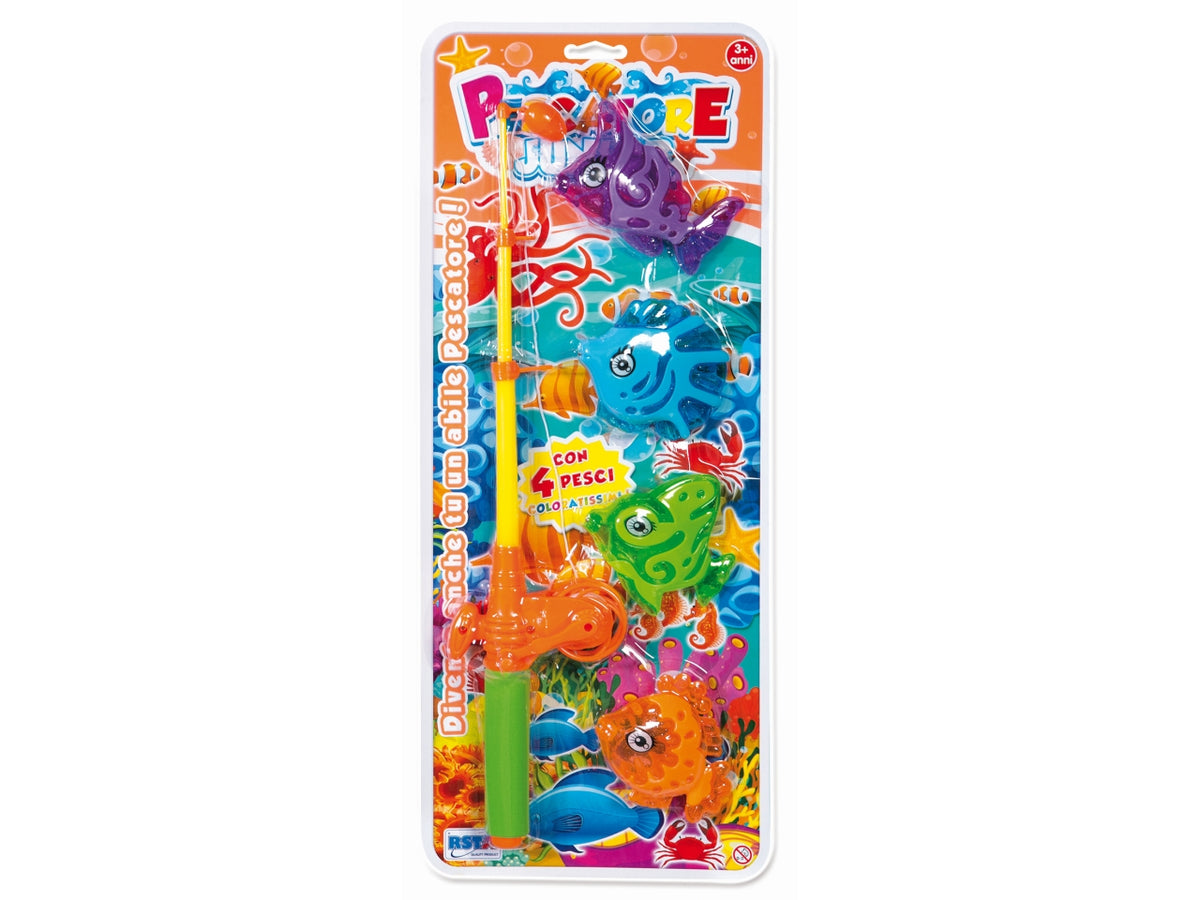 Gioco pesca junior con 4 pesci
