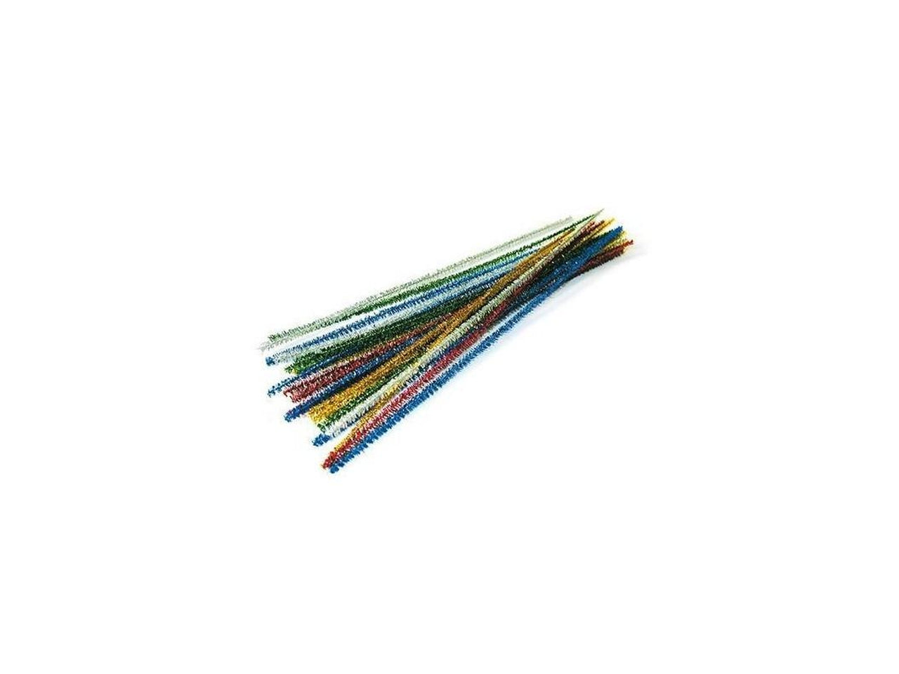 Ciniglia lamè 30cm in busta da 25 fili colori assortiti