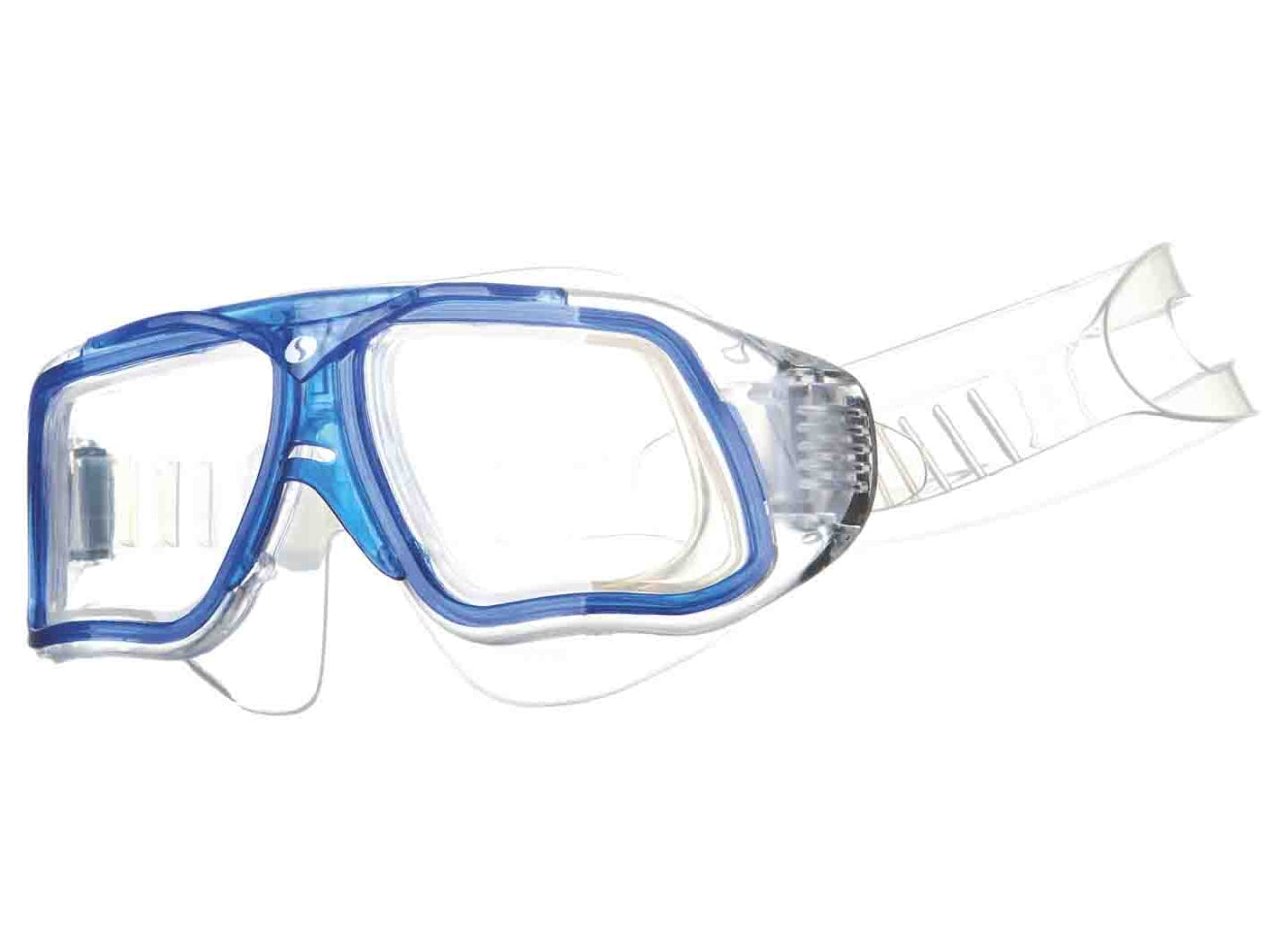 Maschera nuoto Tonic Vision in silicone senior trasparente/blu