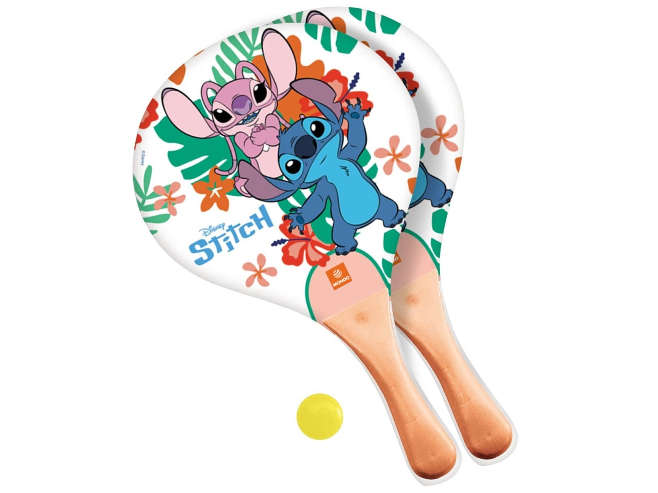 Stitch racchette in mdf con pallina