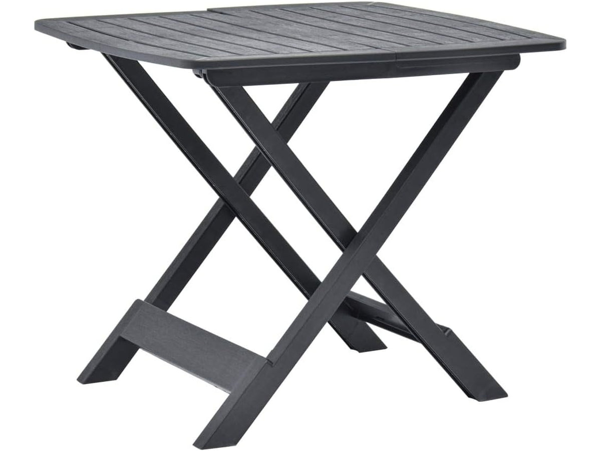 Tavolo in plp pieghevole tevere antracite 79x72x70cm