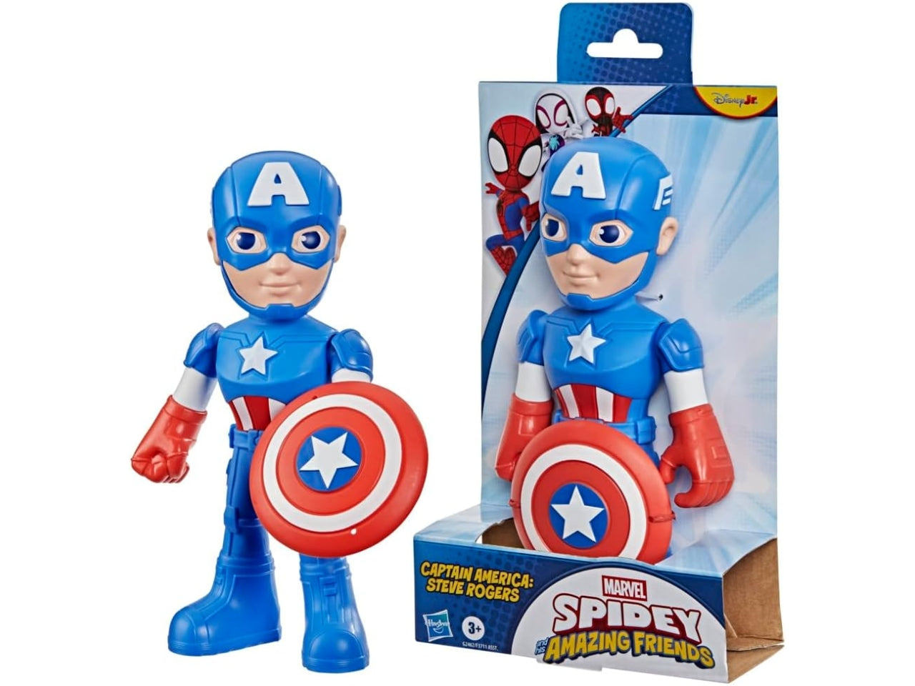 Spidey And His Amazing Friends figura Mega Captain America