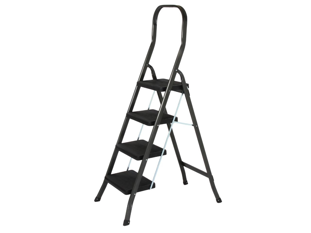 Sgabello salgo ferro grigio scuro 4 gradini