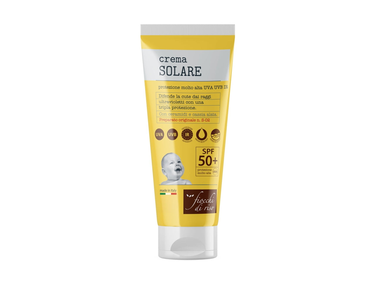 Fiocchi di riso latte solare 50+ intubo da 100ml $