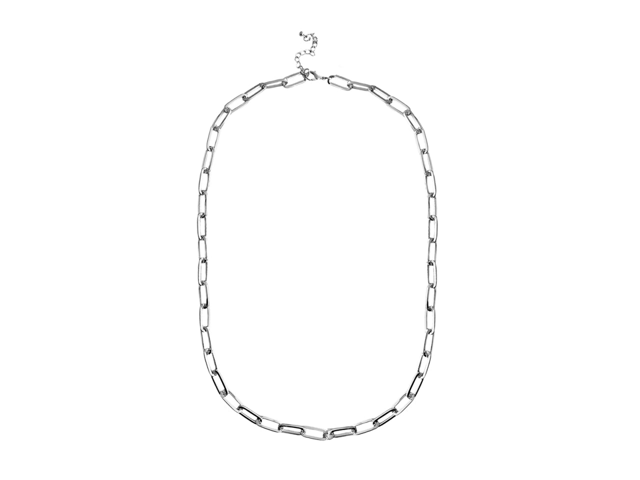 Collana lunga catena ovali grandi