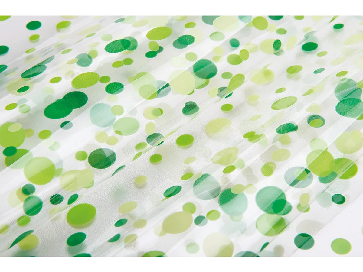 Buste Bubbles per alimenti 10x20cm trasparenti con pois verde, confezione da 50 Buste