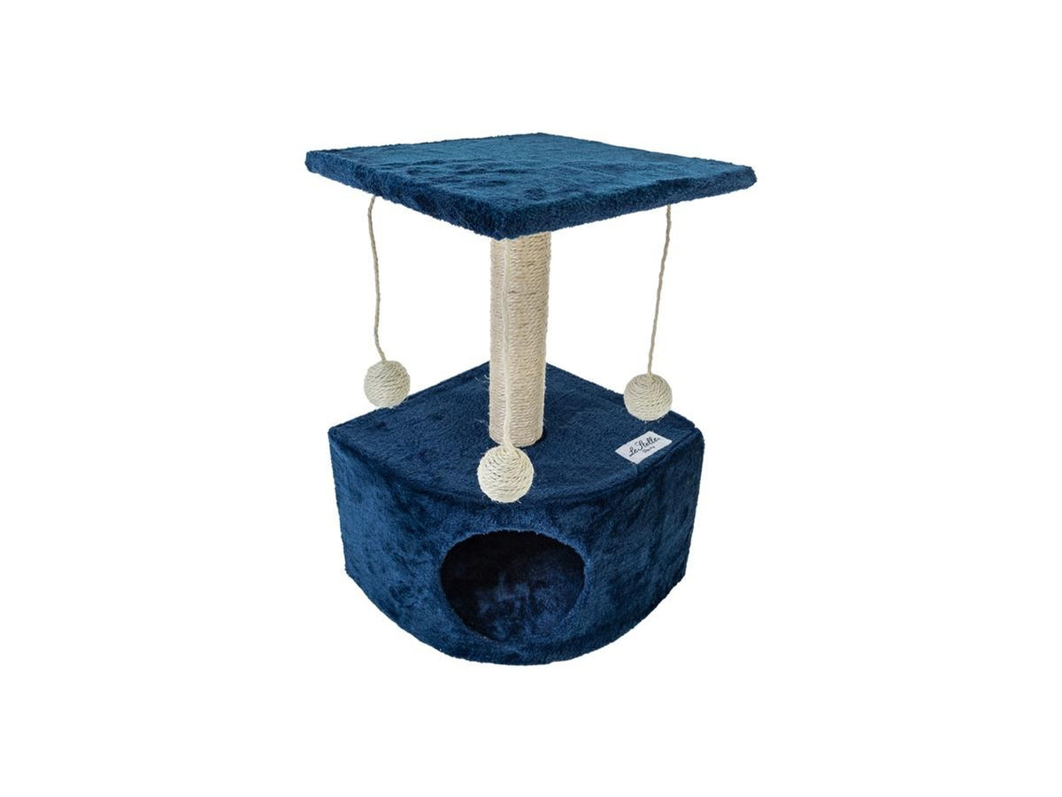 Tiragraffi per gatti 34x42xh.51cm colore blu