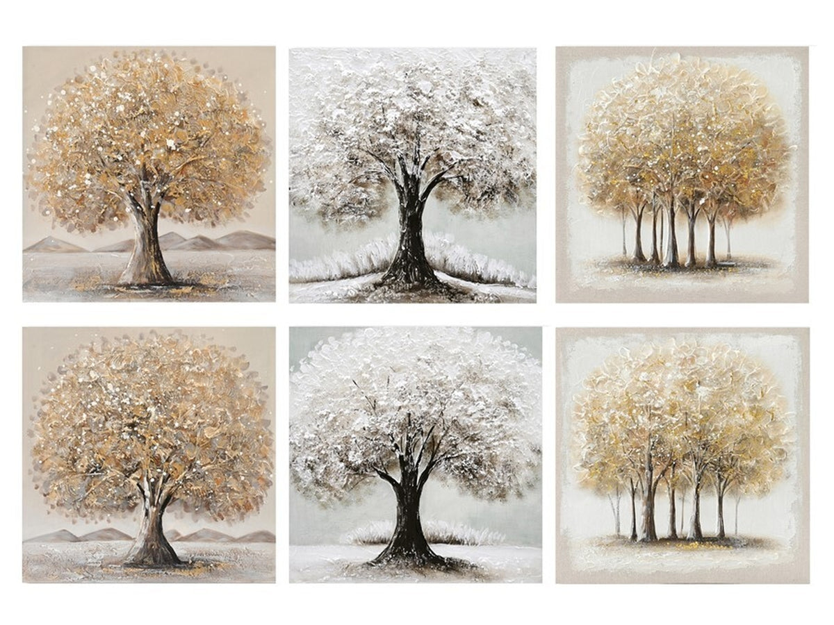 Quadro dipinto a mano 60x60cm in 6 assortimenti