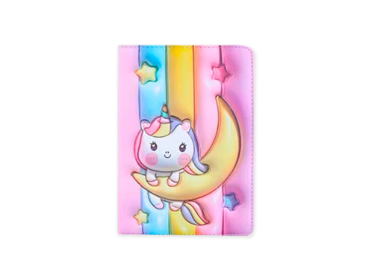 Incantario, notebook e agenda imbottita, unicorn moon