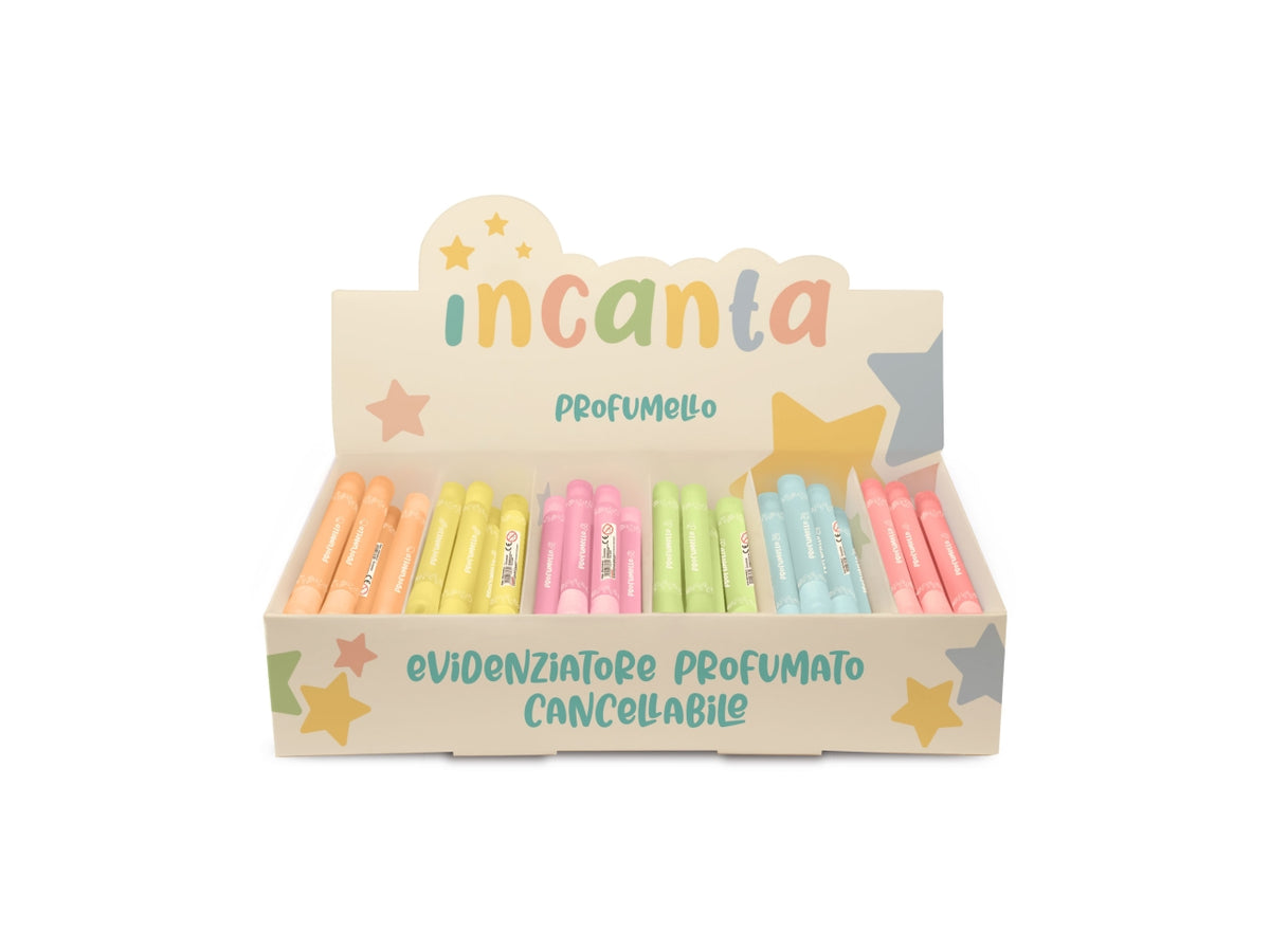 Profumello evidenziatori profumati in 6 colori assortiti
