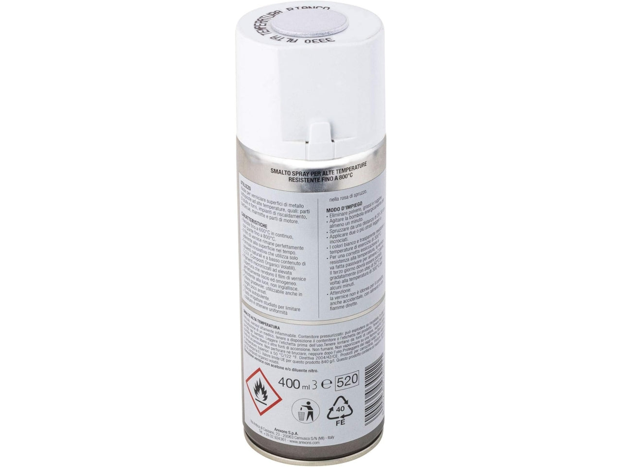 Arexons smalto alta temperatura bianco 400ml