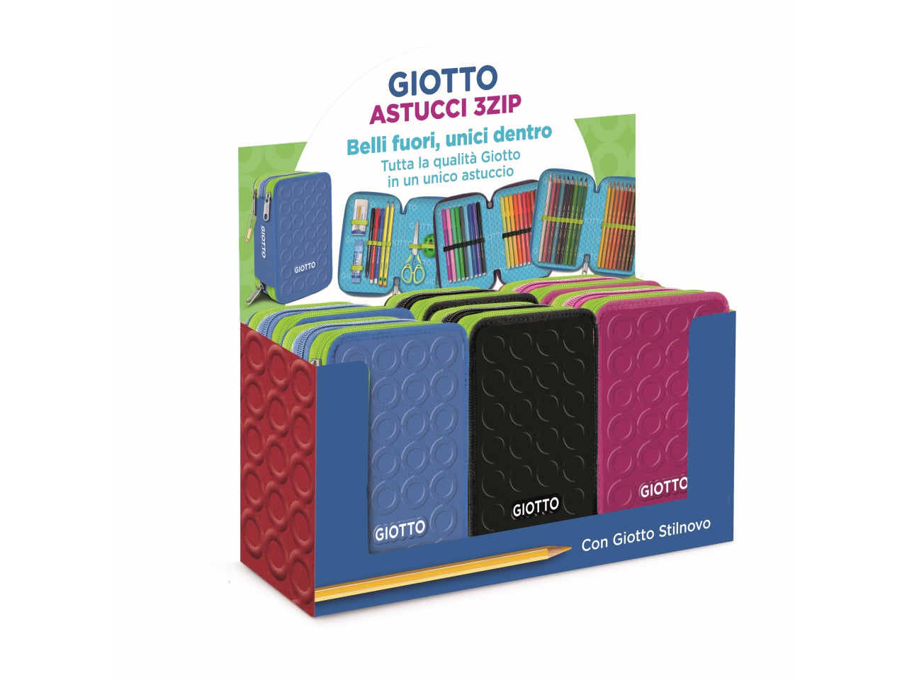 Astuccio Giotto 3zip completo Stilnovolovers