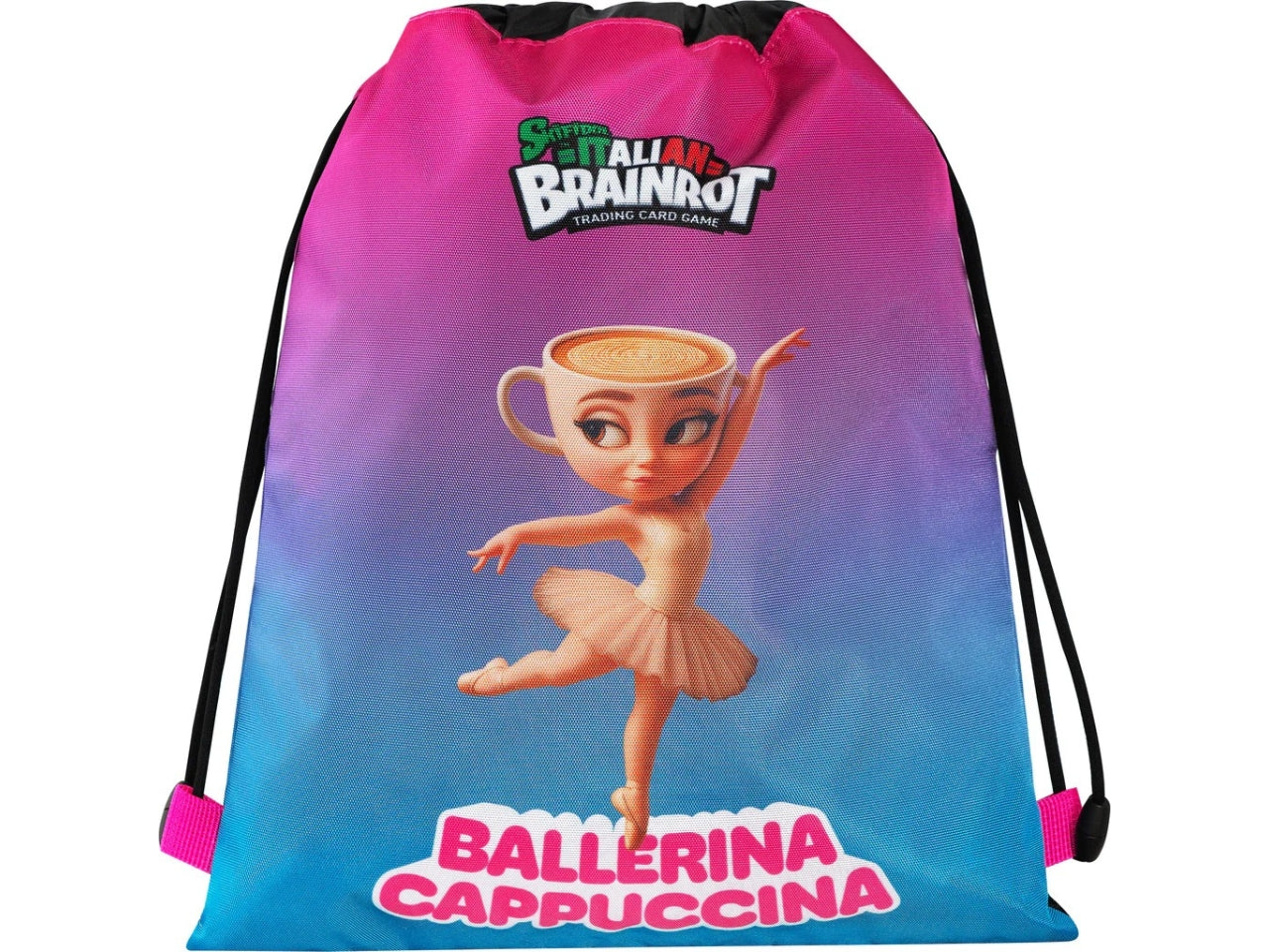 Zaino coulisse con tasca Ballerina Italian Brainrot