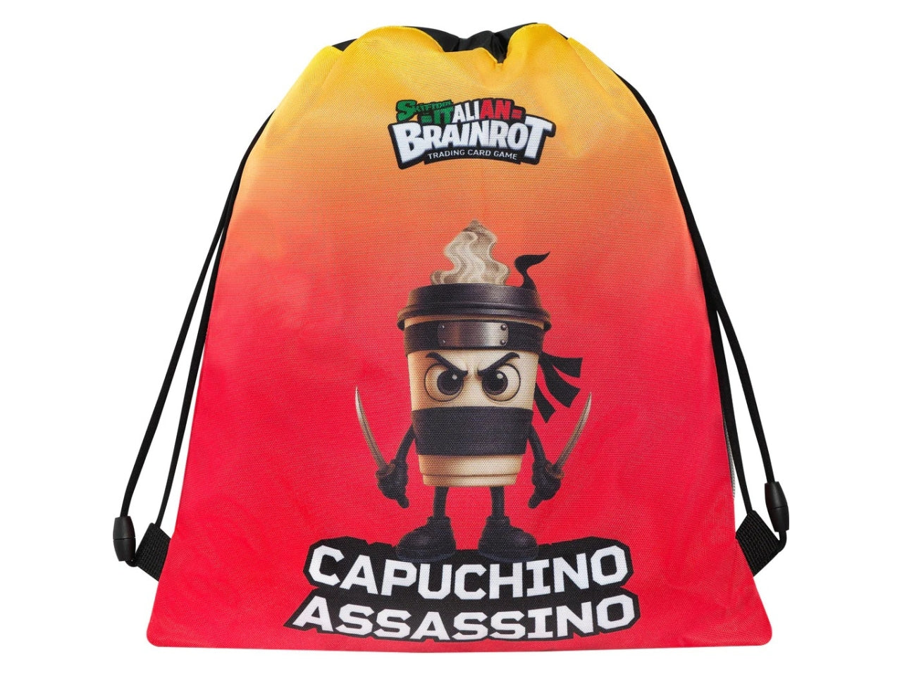 Zaino coulisse con tasca Capuchino Italian Brainrot