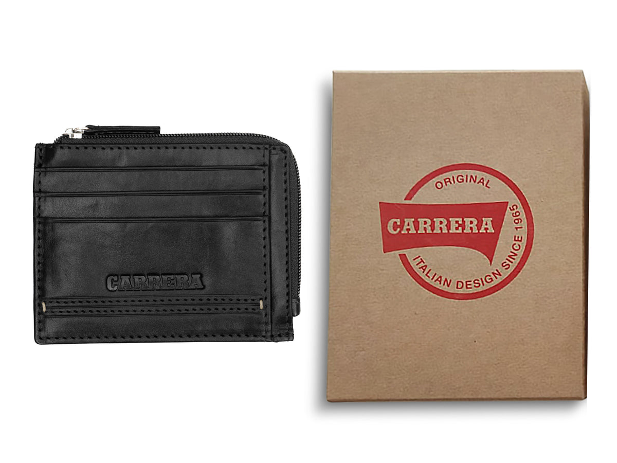 Portacarte Carrera Key West con cerniera nero