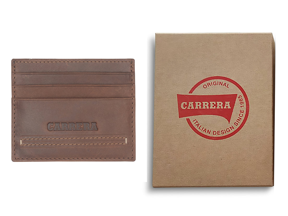 Portacarte Carrera Key West marrone scuro