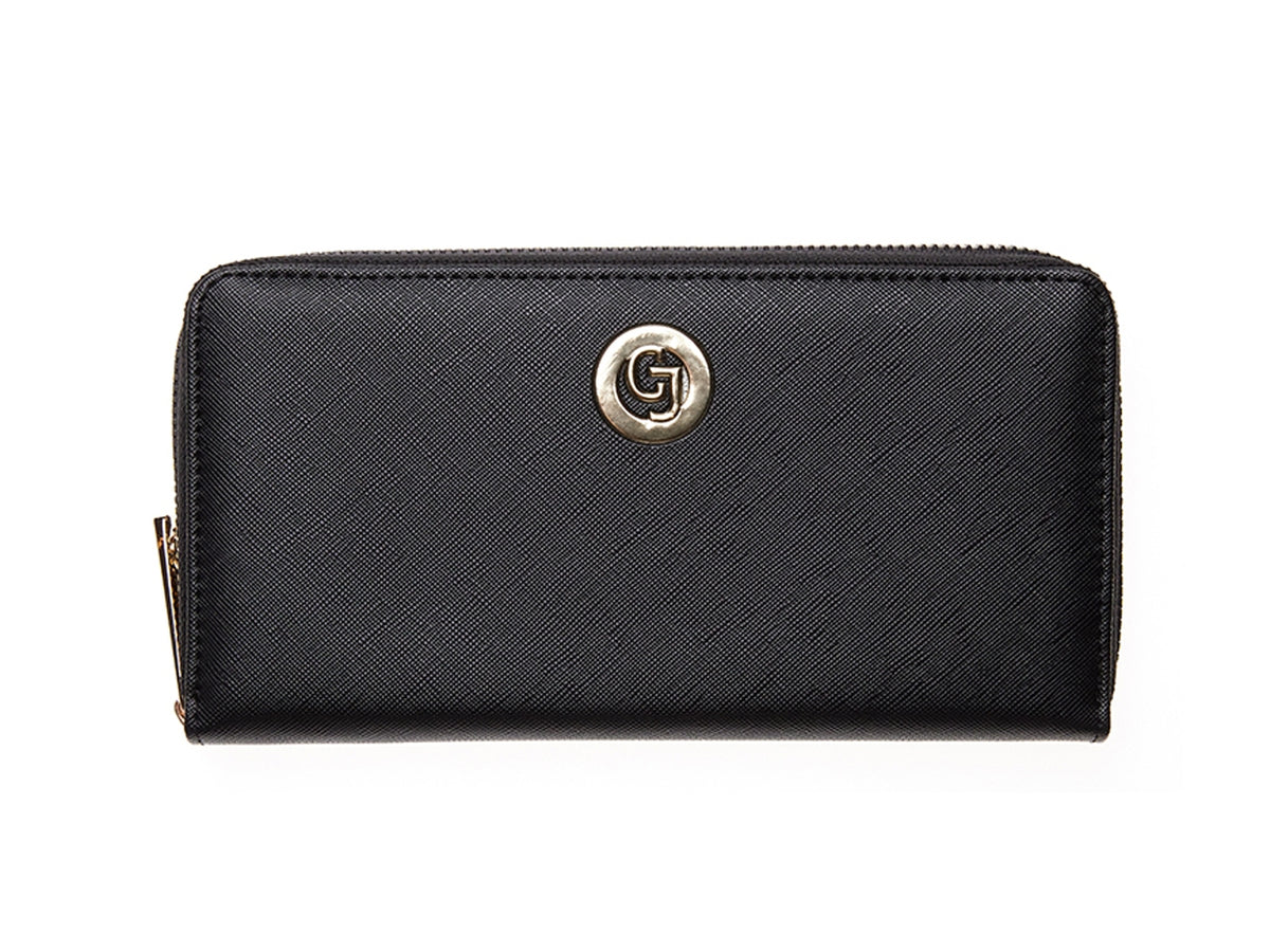Portafoglio Carrera Claire con zip perimetrale nero