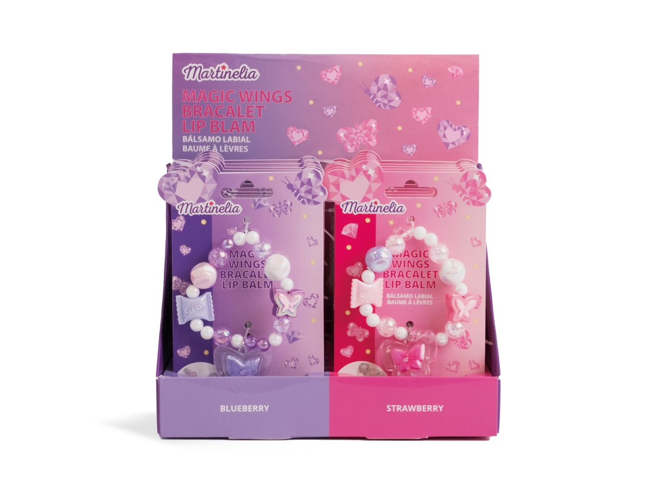 Martinelia bracciale con lucidalabbra, modelli assortiti