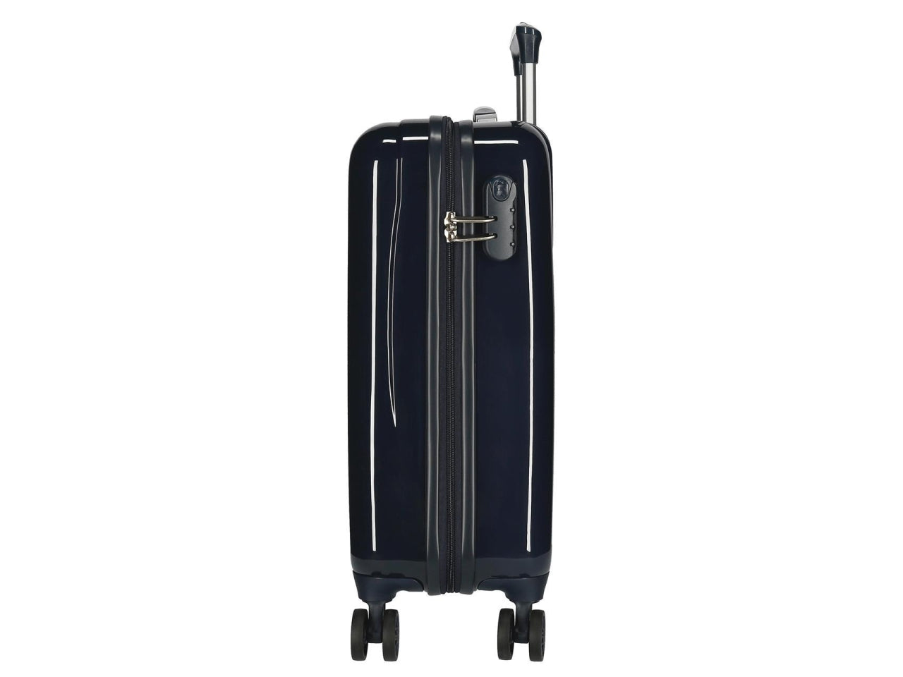 Disney valigia in abs 55cm 4 ruote mickey y minnie london blu navy
