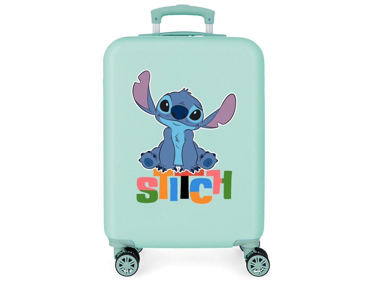 Disney trolley in abs 55cm 4 ruote aloha stitch turquesa