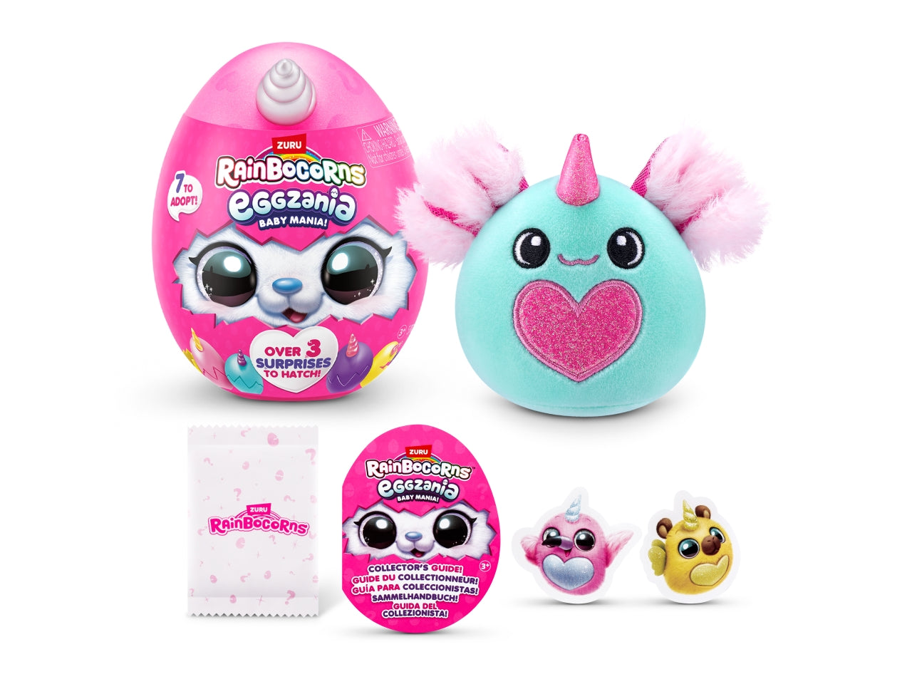 Peluche rainbocorns eggzania