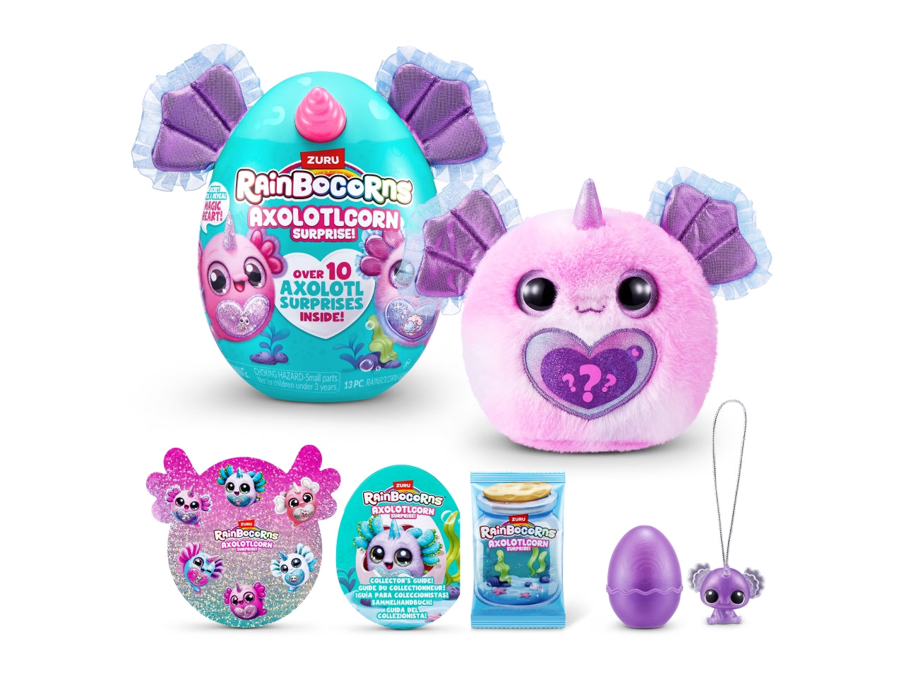 Peluche rainbocorns axolotcor