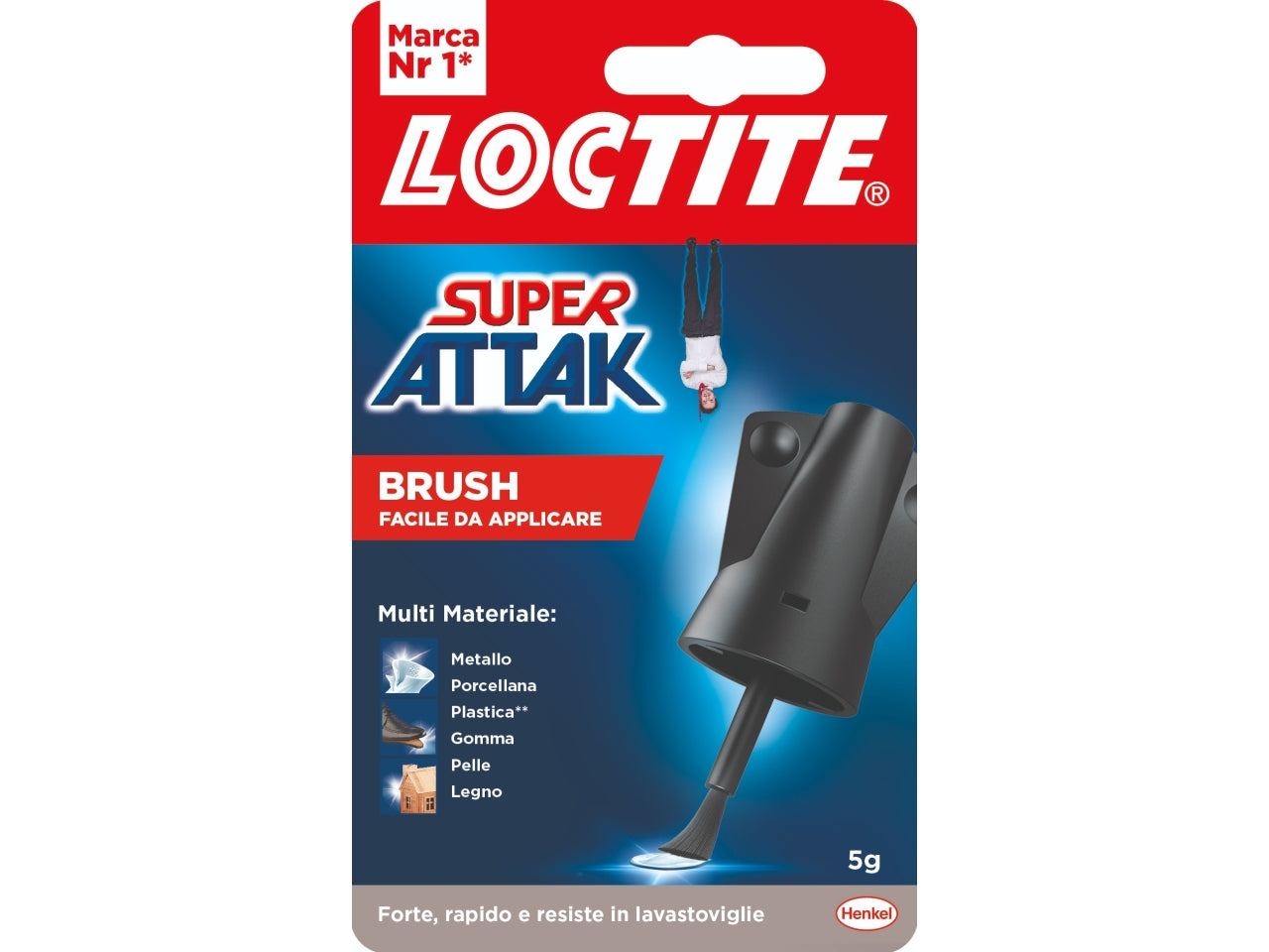 Loctite super attak easy brush 5gr con pennellino
