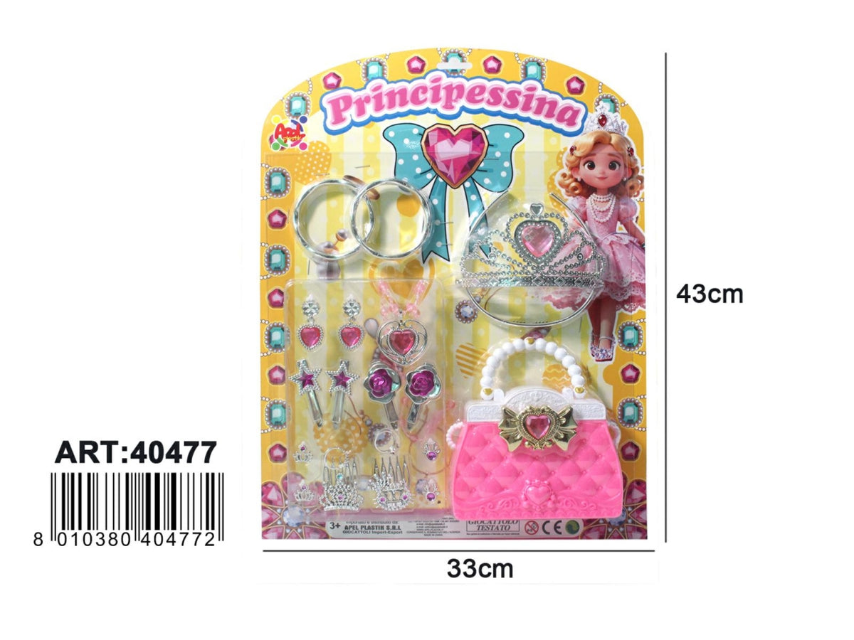 Set Principessina con borsetta e accessori