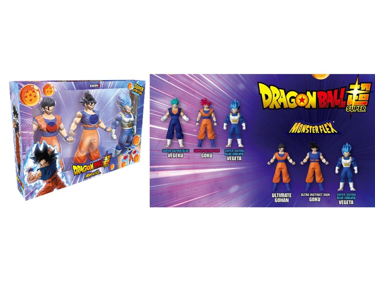 Dragon ball monster flex serie2 pack 3 personaggi