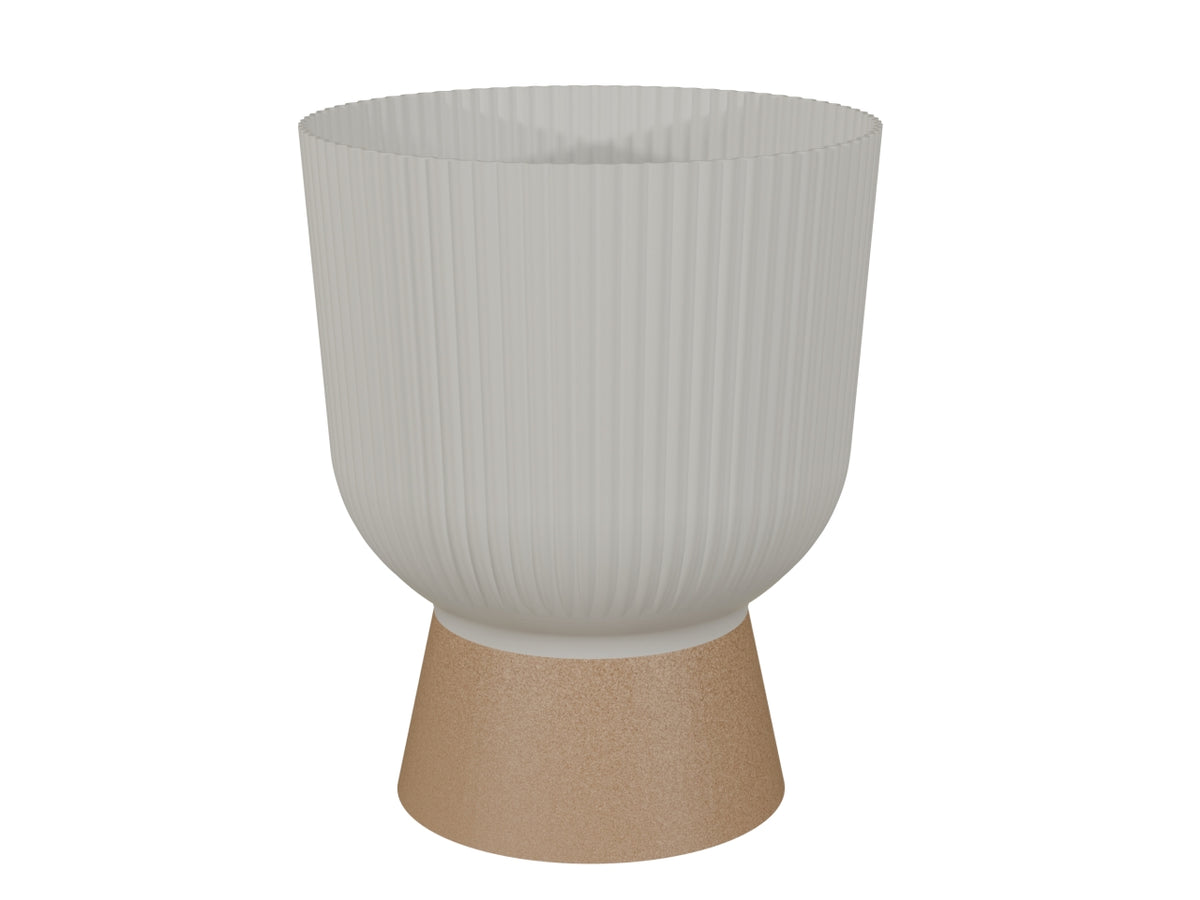 Vaso Wave Tulip 30xh.35cm bianco